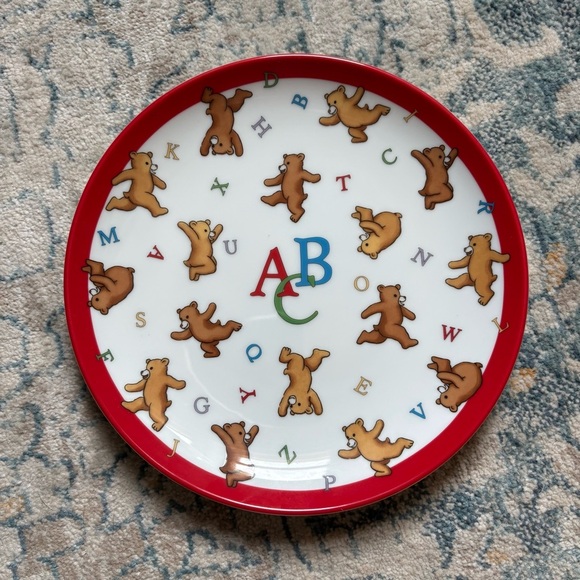 Tiffany & Co. Alphabet Bears 3 piece Dining Set Plate Bowl Cup Baby Gift China - Picture 7 of 8